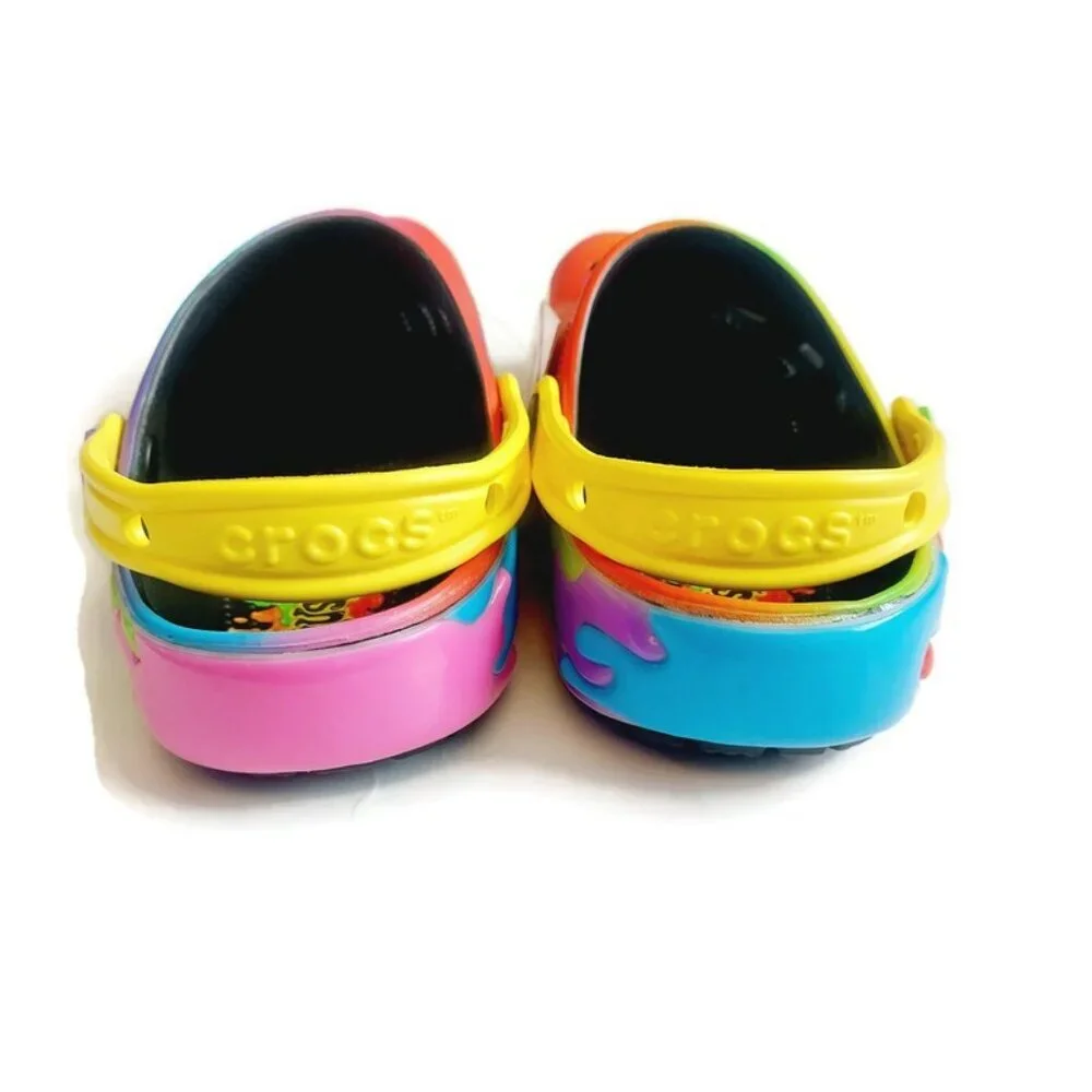 CROCS Big Kid Size J4 Womens 6 Gushers Slip On Classic Clogs K Shoes Multi Color - Picture 7 of 9